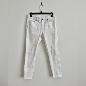 Loft White Denim Skinny Jeans